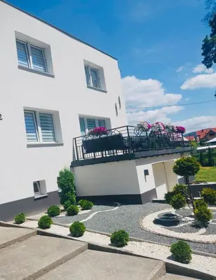 Budynek, w którym mieści się apartament
