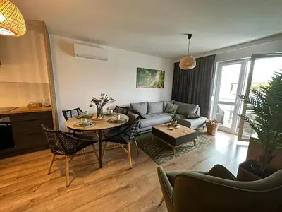 Część wypoczynkowa w obiekcie Apartament 28 w Dolinie Baryczy - 5D Apartamenty