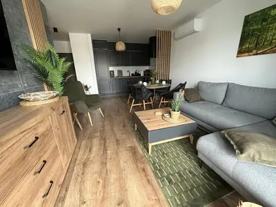 Część wypoczynkowa w obiekcie Apartament 28 w Dolinie Baryczy - 5D Apartamenty