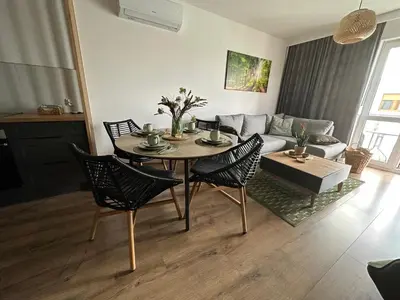 Część wypoczynkowa w obiekcie Apartament 28 w Dolinie Baryczy - 5D Apartamenty