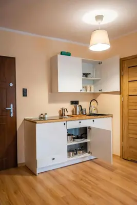 Kuchnia lub aneks kuchenny w obiekcie Apartament - Nocna Sowa
