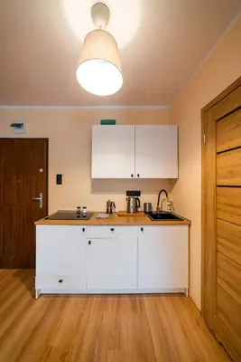 Kuchnia lub aneks kuchenny w obiekcie Apartament - Nocna Sowa