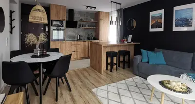Kuchnia lub aneks kuchenny w obiekcie Apartament Opawska 16