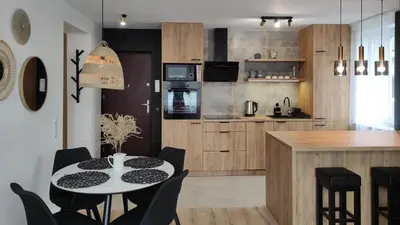 Kuchnia lub aneks kuchenny w obiekcie Apartament Opawska 16
