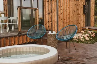 Plan piętra w obiekcie WymarzONE domki- z prywatnymi jacuzzi i kominkiem