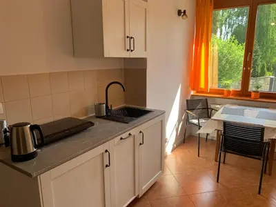 Kuchnia lub aneks kuchenny w obiekcie Apartament za ratuszem