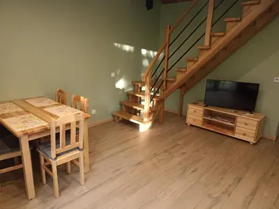 Telewizja i/lub zestaw kina domowego w obiekcie 4domki