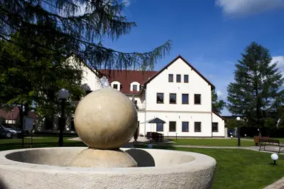 Ogród w obiekcie Hotel Modrzewiowy Dwór