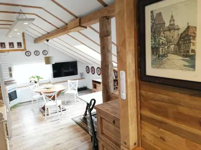 Telewizja i/lub zestaw kina domowego w obiekcie Apartament Jesionek agroturystyka