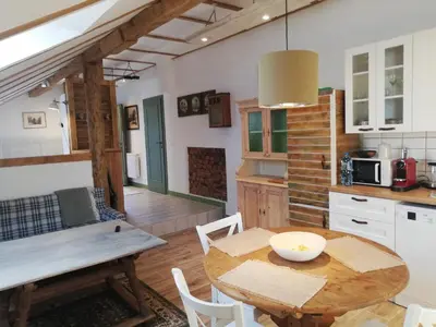 Kuchnia lub aneks kuchenny w obiekcie Apartament Jesionek agroturystyka
