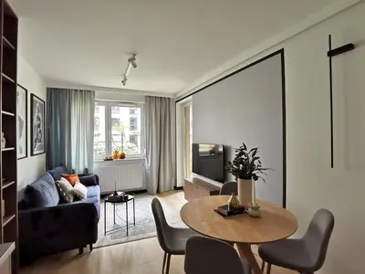 Część wypoczynkowa w obiekcie New Apartment Wroclaw Parking FREE & self check in 24h Apartament TARAS Miedziana