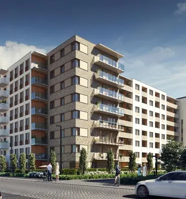 Budynek, w którym mieści się apartament