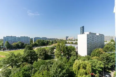 Widok na miasto Wrocław z tego apartamentu