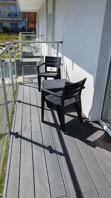 Balkon lub taras w obiekcie Apartament Ischgl 35