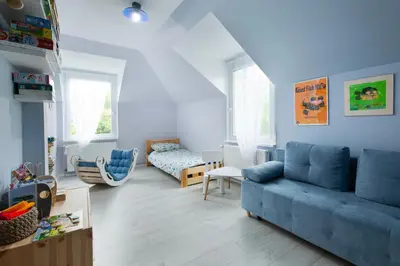 Część wypoczynkowa w obiekcie Family Apartment z pokojem zabaw - Centrum - 66 m