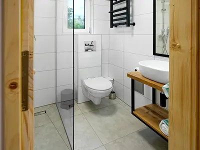 Łazienka w obiekcie Domki Adamus