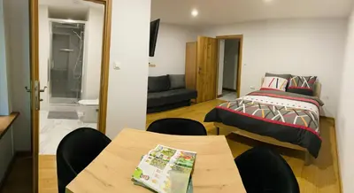 Łóżko lub łóżka w pokoju w obiekcie Mountain View Guest Rooms