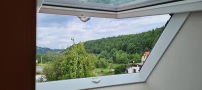 Widok na góry z tego apartamentu