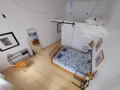 Łóżko lub łóżka w pokoju w obiekcie Apartament Aleja Przyjaźni