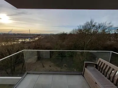 Balkon lub taras w obiekcie Krapkowice Odrzańskie Tarasy