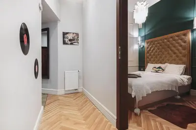 Plan piętra w obiekcie Klimatyczny apartament w centrum