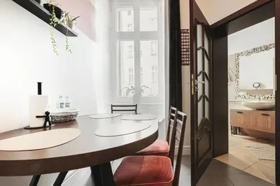 Plan piętra w obiekcie Klimatyczny apartament w centrum