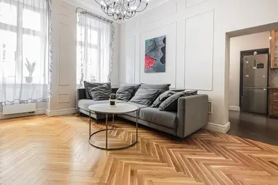 Plan piętra w obiekcie Klimatyczny apartament w centrum