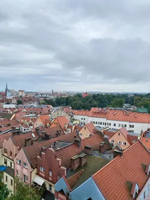 Widok na miasto Legnica z tego apartamentu