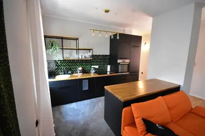 Kuchnia lub aneks kuchenny w obiekcie Apartamenty Basztowa