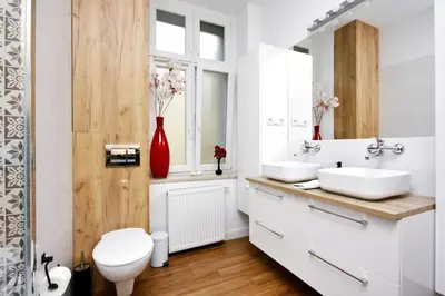 Łazienka w obiekcie Apartament przy Palmiarni