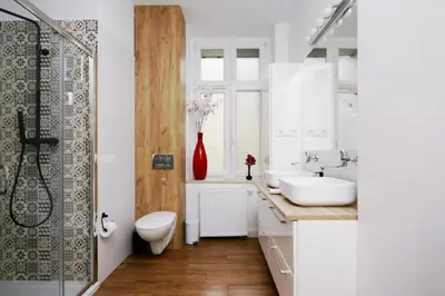Łazienka w obiekcie Apartament przy Palmiarni