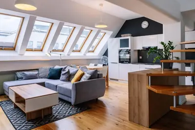 Część wypoczynkowa w obiekcie RentPlanet - Apartament Świętego Mikołaja