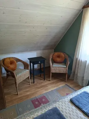 Część wypoczynkowa w obiekcie Chatka na Wzgórzu