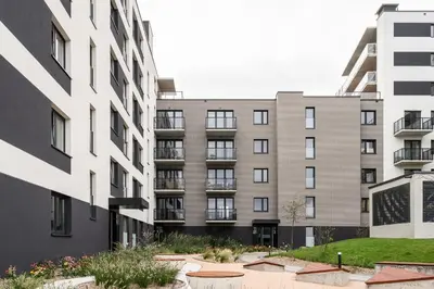 Budynek, w którym mieści się apartament