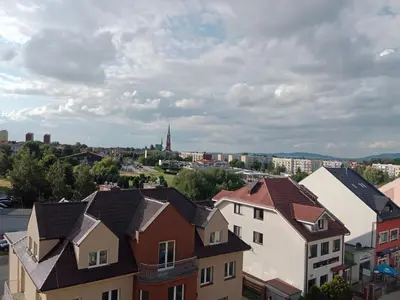 Widok na miasto Bielawa z tego apartamentu