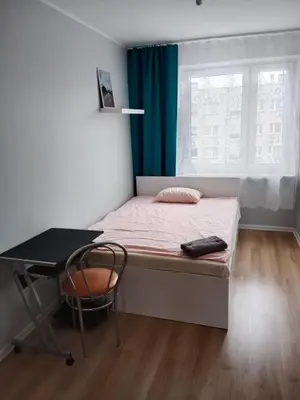 Łóżko lub łóżka w pokoju w obiekcie Duży apartament z widokiem na góry - 3 pokoje