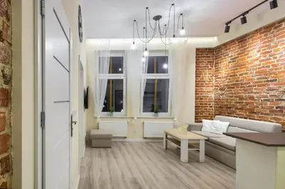 Część wypoczynkowa w obiekcie Apartament w Rynku