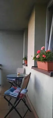 Balkon lub taras w obiekcie Apartament Tarnogórski
