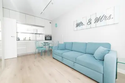 Kuchnia lub aneks kuchenny w obiekcie Apartament Pełen Wdzięku z balkonem