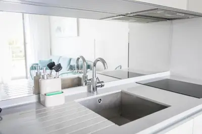 Kuchnia lub aneks kuchenny w obiekcie Apartament Pełen Wdzięku z balkonem