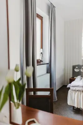 Łóżko lub łóżka w pokoju w obiekcie Hotel i Restauracja Borowianka