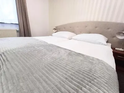 Łóżko lub łóżka w pokoju w obiekcie Hotel i Restauracja Borowianka
