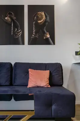 Część wypoczynkowa w obiekcie Apartament Wrocław Park Partynice
