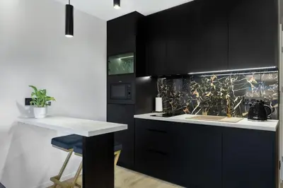 Kuchnia lub aneks kuchenny w obiekcie Apartament Wrocław Park Partynice