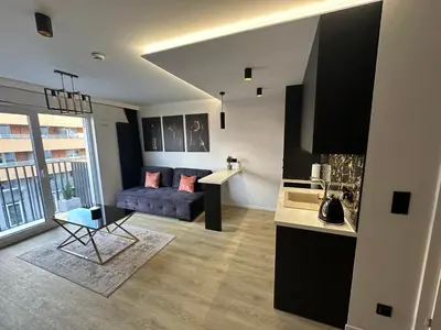 Kuchnia lub aneks kuchenny w obiekcie Apartament Wrocław Park Partynice