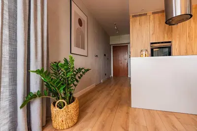 Kuchnia lub aneks kuchenny w obiekcie Apartament na Grabiszyńskiej