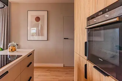 Kuchnia lub aneks kuchenny w obiekcie Apartament na Grabiszyńskiej