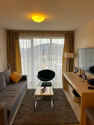 Część wypoczynkowa w obiekcie Apartament Czarna Góra