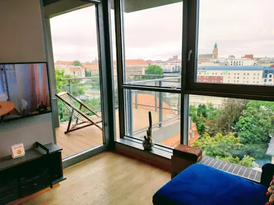 Plan piętra w obiekcie M z widokiem
