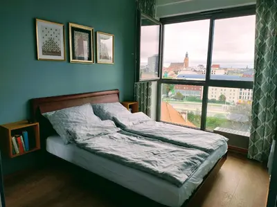 Plan piętra w obiekcie M z widokiem